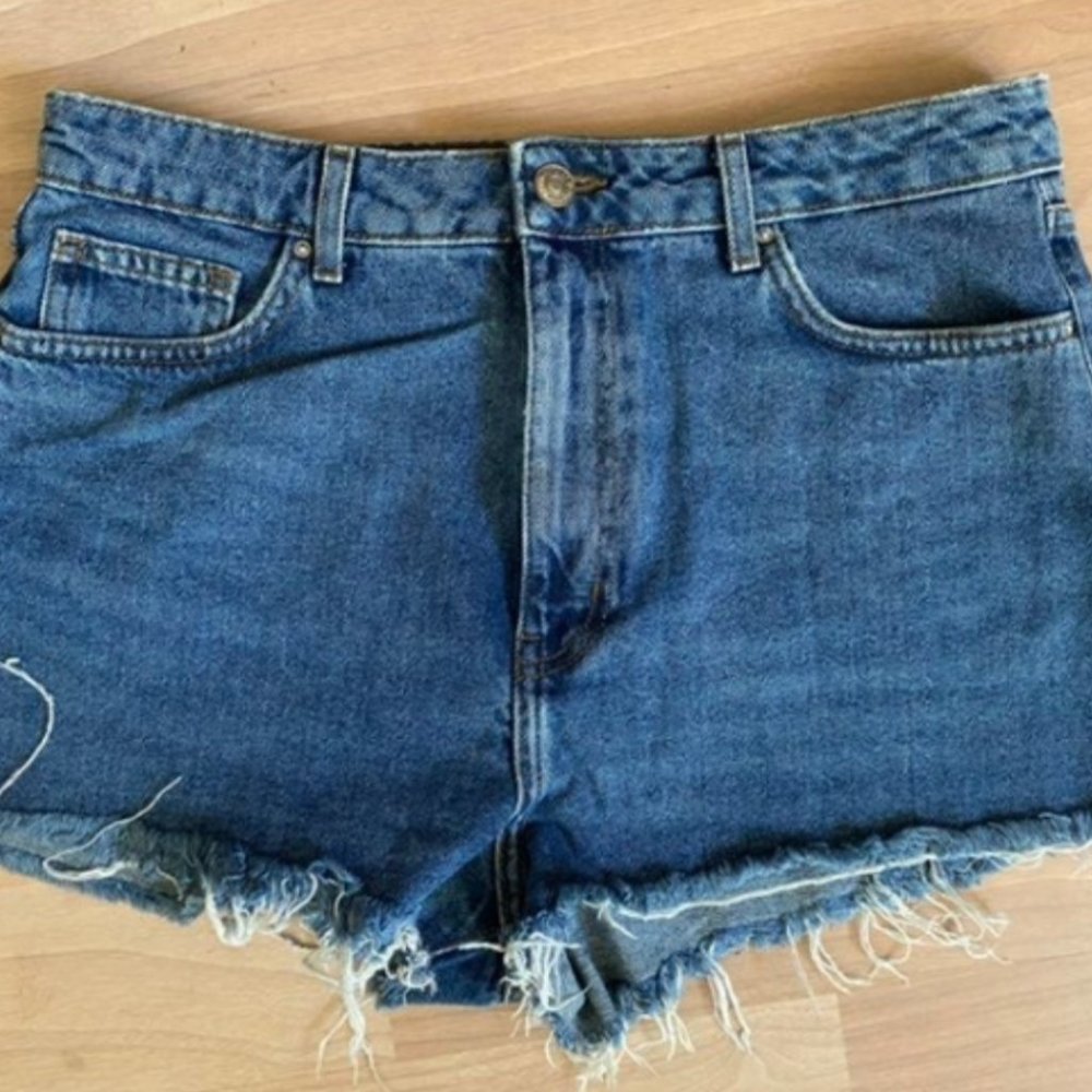 High Waisted Jean Shorts (28)